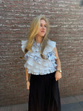June Top Blauw