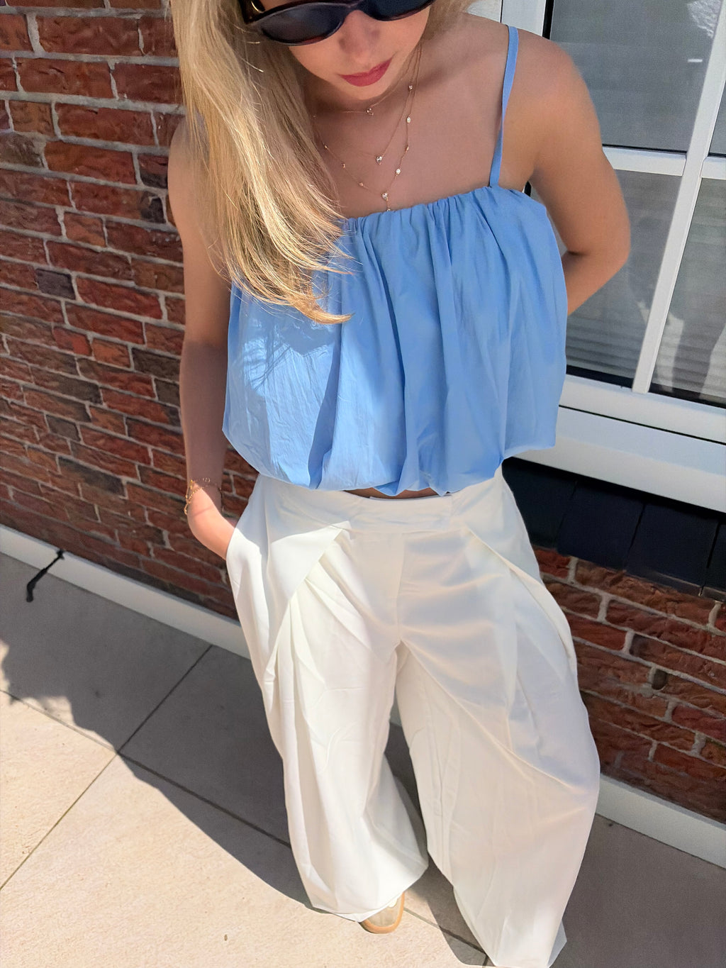 Soft Blue Top
