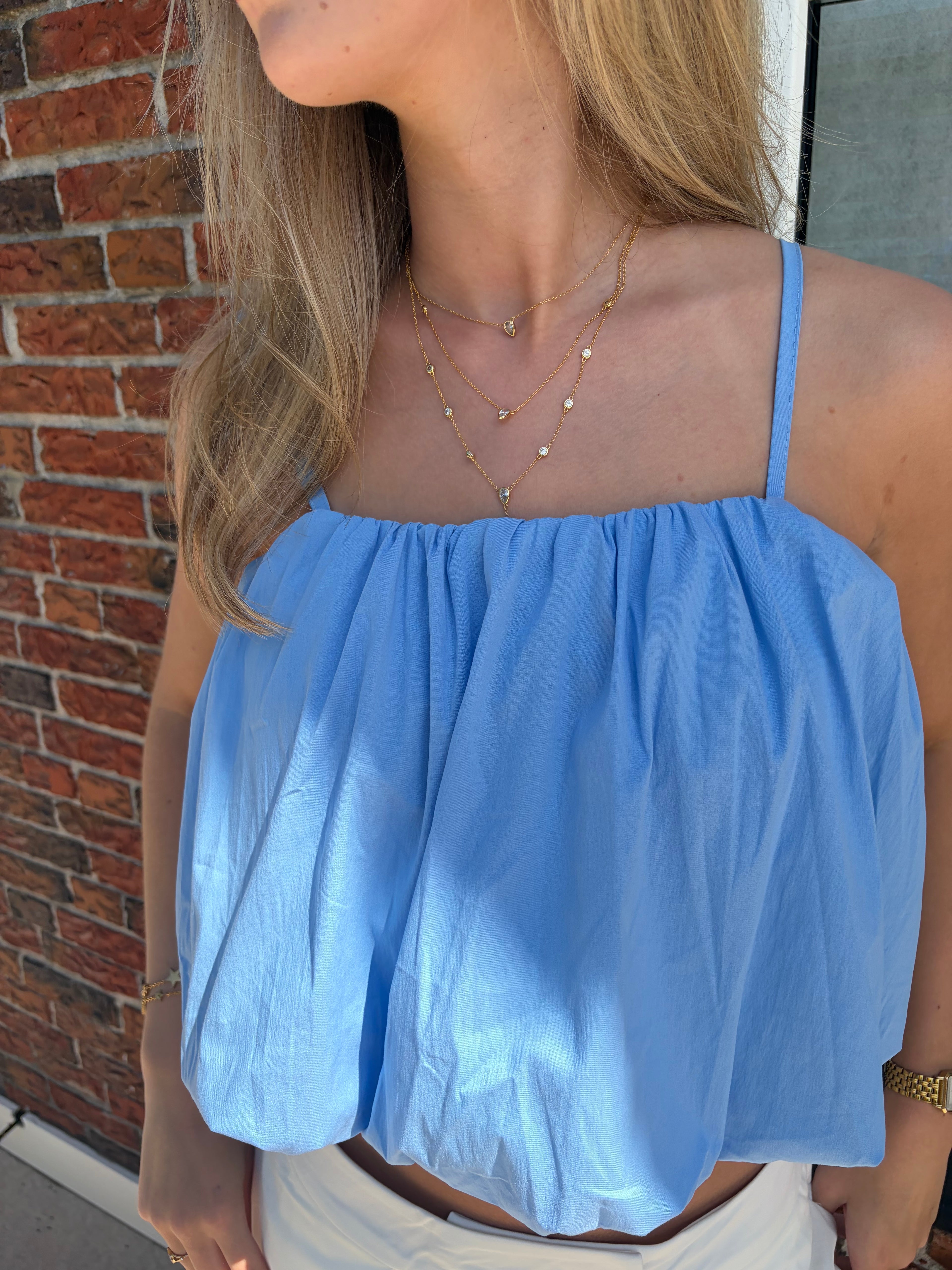 Soft Blue Top