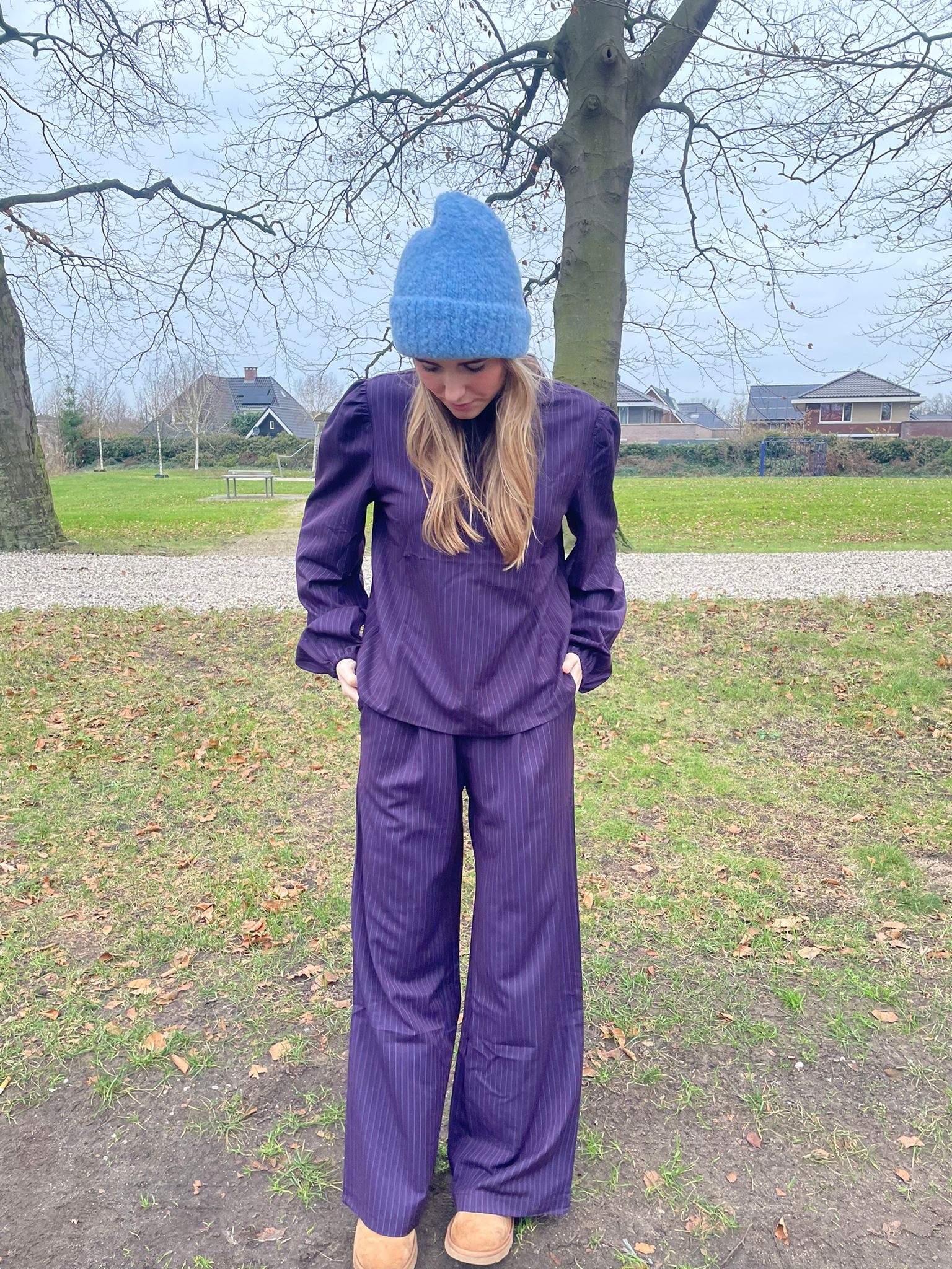 PANTALON MET KRIJTSTREEP